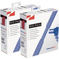 HellermannTyton Heat Shrink Tubing, Red 9.5 mm Sleeve Dia. x 5m Length 2:1 Ratio, HIS-PACK Series