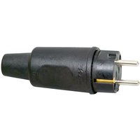 Kopp 179516009 Safety plug Black Rubber 230V IP44 Mains Power Conn...