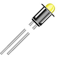 Oshino MD-577G2 Oshino MD-325R3 LED indicator light Red 24V DC 6mc...