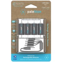 Paleblue PB-CR123A-C Batteries rechargeable lithium high-capacity 123A