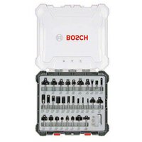Bosch Mixed Milling Cutter Set 8 mm for router, 30 pcs. + storage box ( 2607017475 )