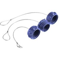 Bulgin Buccaneer 900 Male Circular Connector Dust Cap, Shell Size 3, 8 IP68 Rated, with Black Finish, Nitrile Rubber