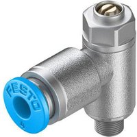 Festo GRLZ Series Flow Controller Flow Regulator, 193154, Inlet Male, Female, Outlet Male, Female Threaded