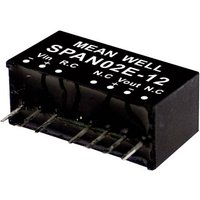 Mean Well SPAN02C-12 dc/dc converter 2W 1 output 167mA -40 to 90°C