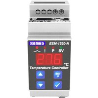 Emko ESM-1520-N DIN Rail Temperature Controller 1 Input, 2 Output 1 Relay, SSR 30V dc On-Off, PID