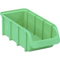 Hünersdorff Storage box 100x215x75mm, 1l capacity, green polypropylene, Linbin no.2L by WE6824