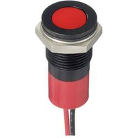 APEM Q14F3CXXR12E LED indicator light Red Flush 10 mcd Industrial use