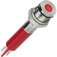 APEM Q6F1CXXR24E LED indicator light Red Flush 10 mcd Industrial use