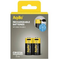 Aqiila AQ86CR123A381C2 Akku Non-standard battery Rechargeable 2 pcs