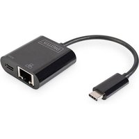 Digitus USB Type-CTM Gigabit Ethernet adapter with Power Delivery supp