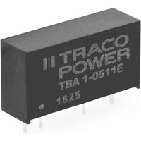 TRACOPOWER TBA 1E DC/DC Converter, 5V dc/ 200 mA, 26.4V dc Input, 21.6V Input 1 W, PCB, 85 °C Max Temp -40 °C Min Temp