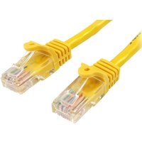 StarTech 45PAT1MYL Cat5e Snagless Patch Cable RJ45 Connectors 1m Y...