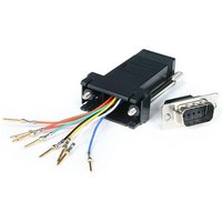 StarTech.com D-Sub Adapter 9-Way D-Sub to Male Male RJ45 Female Female