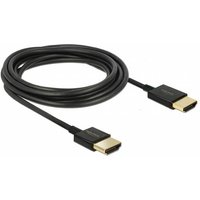 Delock 85117 High Speed HDMI Cable with Ethernet 4K 60Hz 0.25m Sli...