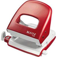 Leitz 50080025 NeXXt Office Hole Punch Red 2-Hole 30 Sheet Capacit...