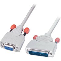 LINDY 30293 Series Cable 9-pin D Female to 25-pin D Male 2m Grey