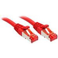 LINDY 47730 RJ45 Network cable, patch cable CAT 6 S/FTP 0.30 m Red...