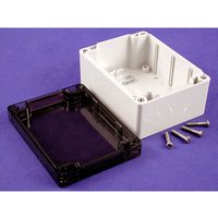 Hammond 1554 Series Light Grey Polycarbonate Enclosure, IP68, 61 mm x 119.4 mm x 88.9 mm