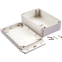 Hammond Flanged 1555F Series Grey Grey Lid ABS Plastic Enclosure, IP66, 62 mm x 180.3 mm x 119.4 mm