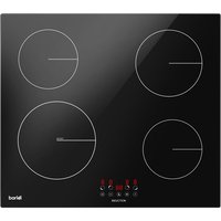Baridi 60Cm 4 Zone Induction Hob, 9 Power Settings, Touch Control 6800W - DH176, Black