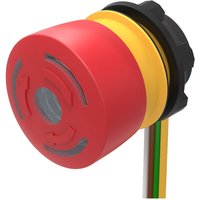 EAO Twist Release Illuminated Emergency Stop Push Button, Panel Mount, 22.3 mm Cutout, SPST, IP67, IP65, IP66