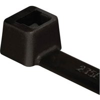 HellermannTyton Cable Tie, Inside Serrated, 290 mm x 3.5mm, Black Polyamide 66