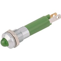 Signal Construct Blue Panel Mount Indicator, 24V, 28 V, 20mA, Solder Tab Termination, Prominent