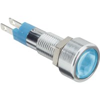 Signal Construct LED, Green, Red Panel Mount Indicator SMLU Series, 8 mm, Tab Termination, IP67 28V