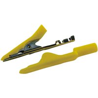 Hirschmann Test & Measurement, Yellow Crocodile Clip, Bronze, Brass Contact, 8A Insulated
