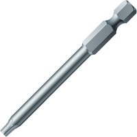 Wera Screwdriver Bit, 6.35 mm Tip, T40 Tip, Hex Drive, 89mm Overall 1-Piece