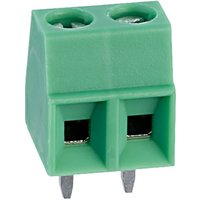 Phoenix Contact MKDS 1/2-3.81 Series Straight Wave Soldering Mount PCB Terminal Block, 2 Contact(s), 3.81 mm Pitch, 2