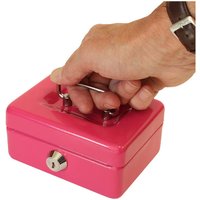 Cathedral Products 4 Inch Combination Lock Cash Box with Coin Slot and