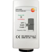 Testo 0554 0452 Sound Level Calibrator, ±0.5 dB Accuracy, 114 dB Output, 1 in Microphone