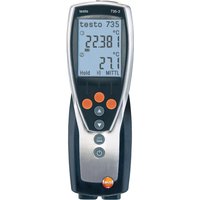 Testo, PT100 Probe Handheld 735-2 Digital Thermometer, 3 Input(s), 800 °C Max, ±0.2°C Accuracy