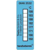 Testo 0646 2532 Testoterm Measuring Strips +161 to +204 Deg pk10