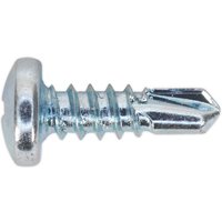Sealey - Self Drilling Screw 4.2 x 13MM Pan Head Phillips Zinc D7504N Pack of 100