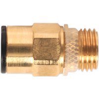 Sealey - JGBC814 John Guest® Speedfit® Brass SuperThread Straight Adaptor 8mm x 1/4''BSP - Pack of 2