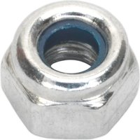 Sealey - NLN4 Zinc Plated Nylon Locknut M4, din 982 - Pack of 100