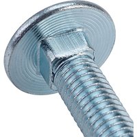 ForgeFix Carriage Bolt & Nut ZP M10 x 150mm (Pack of 10) 10CB10150