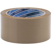 Draper 66M x 50mm Heavy-Duty Packing Tape Roll with Secure Adhesive for Shipping and Packaging (Model 63388)