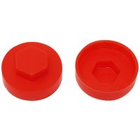 ForgeFix TFCC19PR TechFast Cover Cap Poppy Red 19mm (Pack 100) FORTFCC19PR