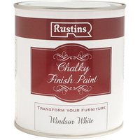Rustins CHAPW250 Chalky Finish Paint Windsor White 250ml