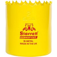 Starrett Dch0234 Deep Cut Bi-Metal Holesaw 70Mm in Yellow