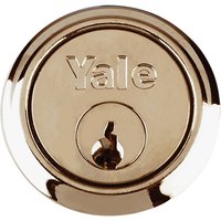 Locks B1109 Replacement Rim Cylinder & 2 Keys Polished Brass Finish Box YALB1109PB - Yale