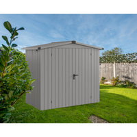 EcoStar Gerätehaus 'Euroline ESD3 Trend-Sk' graualuminium 237 x 133 x 203 cm, Doppeltür