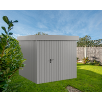 EcoStar Gerätehaus 'Euroline EFD5 Trend-Sk' graualuminium 229 x 229 x 203 cm, Einzeltür