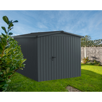 EcoStar Gerätehaus 'Euroline ESD6 Trend-Sk' anthrazitgrau 237 x 277 x 203 cm, Einzeltür