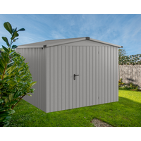 EcoStar Gerätehaus 'Euroline ESD10 Trend-Sk' graualuminium 285 x 277 x 207 cm, Einzeltür