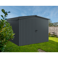 EcoStar Gerätehaus 'Euroline ESD10 Trend-Sk' anthrazitgrau 285 x 277 x 207 cm, Doppeltür