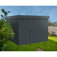 EcoStar Gerätehaus 'Euroline EFD10 Trend-Sk' anthrazitgrau 277 x 277 x 207 cm, Einzeltür